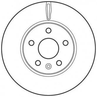 Гальмівний диск передній Chevrolet Aveo, Cruze / Opel Astra J Jurid 562642JC