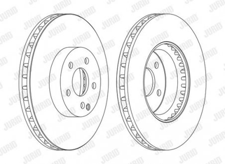 Гальмівний диск передній Mercedes C-Class (W204, S204) E-Class (W212, S212, C207, A207), SLK (R172) Jurid 562647JC1