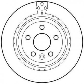 Гальмівний диск задній Volvo S60, S80, V60, V70, XC70 Jurid 562650JC (фото 1)