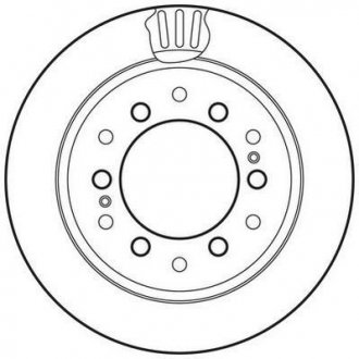 Гальмівний диск задній Lexus GX / Toyota FJ Cruiser, Land Cruiser Jurid 562738JC