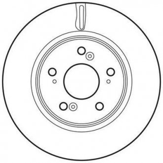 Гальмівний диск передній Honda CR-V III, IV (2007->) Jurid 562746JC