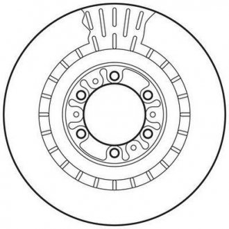 Гальмівний диск передній Mitsubishi L200, Pajero Jurid 562798JC