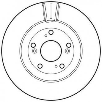 Гальмівний диск передній Honda Civic VIII, CR-V II Jurid 562807JC