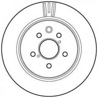 Гальмівний диск задній Lexus GS, IS / Toyota Crown, Mark X (2003->) Jurid 562823JC