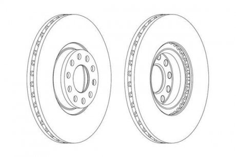 Гальмівний диск передній Audi A6 (1997->) Jurid 562890JC1 (фото 1)