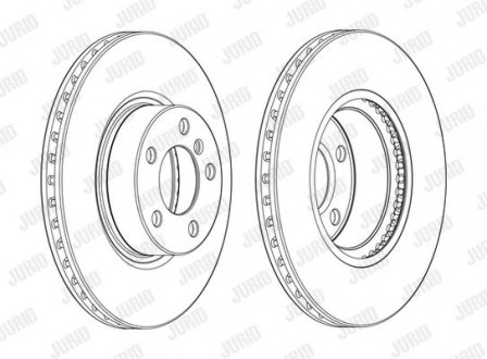 Гальмівний диск передній BMW X3, X4 Jurid 562891JC1