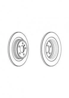 Гальмівний диск задній Mercedes GLE (W166), M-Class (W166) (2011->) Jurid 562955JC