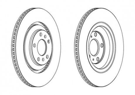 Гальмівний диск задній Audi A8 / VW Phaeton/ Bentley Continental, Flying Spur Jurid 563095JC