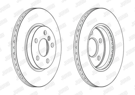 - Гальмівний диск Jurid 563191JC