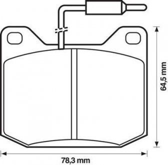 /Bendix колодки передние Jurid 571206D