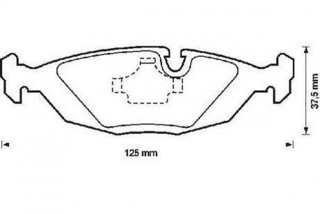 Гальмівні колодки задні BMW 3-Series, 5-Series, 6-Series, 7-Series, Z3 Jurid 571300J