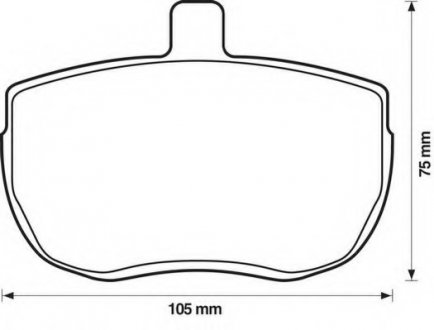 Гальмівні колодки передні BMW 3-Series, Z3 Jurid 571394J (фото 1)