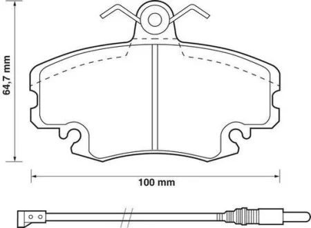 JURID - Гальмівні колодки до дисків Jurid 571526D