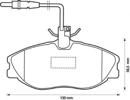 Гальмівні колодки передні Citroen ZX, Xsara / Peugeot 306, 406, 607 Jurid 571898J