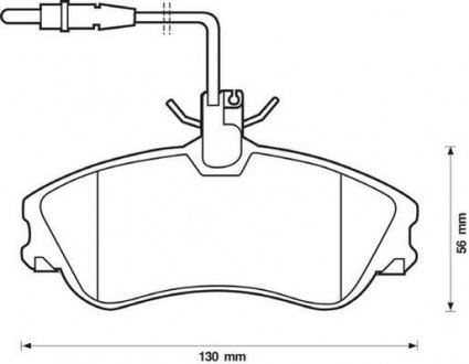 Гальмівні колодки передні Citroen Berlingo, Xsara / Peugeot 306, Partner Jurid 571919J (фото 1)