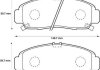 Гальмівні колодки передні Honda Accord, Civic, Legend, FR-V, Stream / Acura RL Jurid 572449J (фото 1)