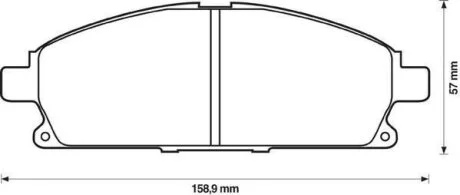 JURID - Гальмівні колодки до дисків Jurid 572466J