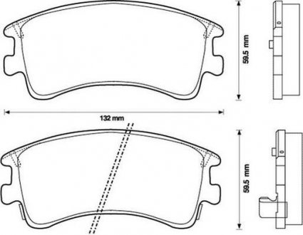 Гальмівні колодки передні Mazda 6 (2002->) Jurid 572482J (фото 1)