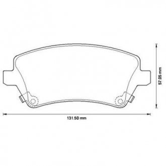 Гальмівні колодки передні Toyota Corolla (2001->) Jurid 572491J (фото 1)