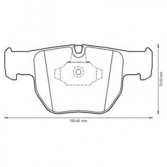 Гальмівні колодки передні Land Rover Range Rover III Jurid 572507J (фото 1)