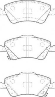 Гальмівні колодки передні Toyota Auris (2006->) Jurid 572524J