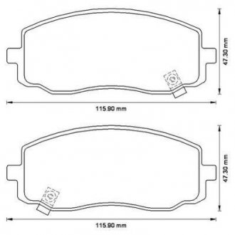 Гальмівні колодки передні Hyundai i10 / KIA Picanto Jurid 572526J