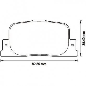 Гальмівні колодки задні Toyota Camry, Caldina, Opa, Prius Jurid 572559J (фото 1)