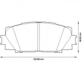 Гальмівні колодки передні Toyota Yaris (2005->) Jurid 572578J
