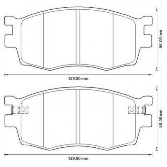 Гальмівні колодки передні Hyundai Accent III, i20 I / KIA Rio II Jurid 572593J (фото 1)