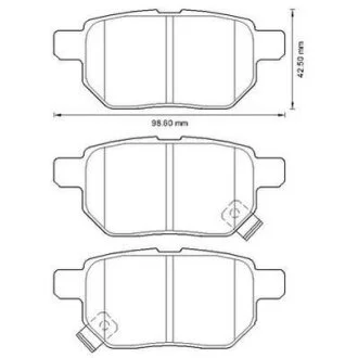 JURID - Гальмівні колодки до дисків Jurid 572632J