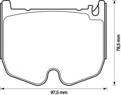 Гальмівні колодки передні Mercedes CLS, E-Class, S-Class, SL, SLR Jurid 573180J (фото 1)