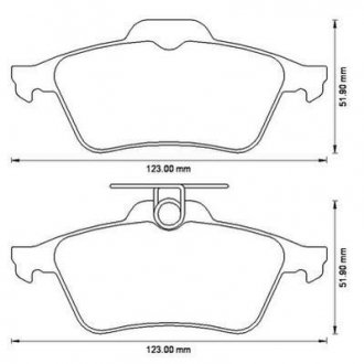 Гальмівні колодки задні Ford Focus / Mazda 3 / Opel Vectra / Renault Laguna Jurid 573186J (фото 1)