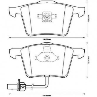 Гальмівні колодки передні Audi A4, A6, A8 / Seat Exeo Jurid 573196J (фото 1)