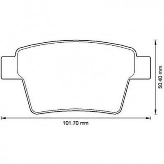 Гальмівні колодки задні Ford Mondeo III / Jaguar X-Type I (2000->) Jurid 573218J