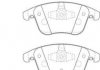 Гальмівні колодки передні Audi A4, A5 Jurid 573258J (фото 1)