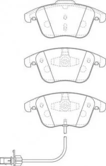 Гальмівні колодки передні Audi A4, A5 Jurid 573258J