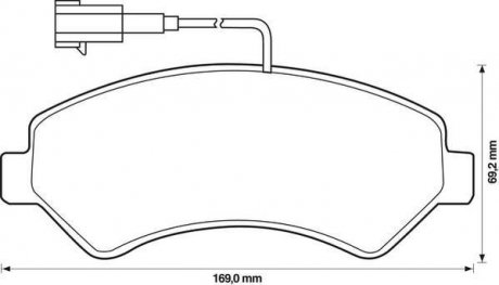 Гальмівні колодки передні Citroen Jumper / Fiat Ducato / Peugeot Boxer Jurid 573261J