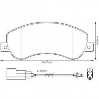 Гальмівні колодки передні VW Amarok / Ford Transit Jurid 573275J