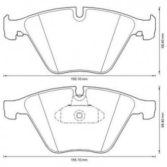 Гальмівні колодки передні BMW 5-Series (F10, F11) / 6-Series (F13) / 7-Series (F01, F02, F03, F04) Jurid 573305J