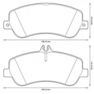Гальмівні колодки передні Mercedes GLK (X204) (2008->) Jurid 573321J
