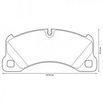 Гальмівні колодки передні Porsche Cayenne, Macan, Panamera / VW Touareg Jurid 573329JC