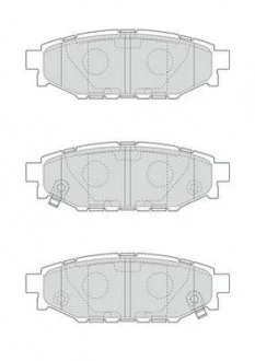 Гальмівні колодки задні Subaru Impreza, Forester, Legacy, Outback, XV Jurid 573380J