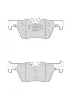 Гальмівні колодки задні BMW 1-Series, 2-Series, 3-Series, 4-Series Jurid 573401J