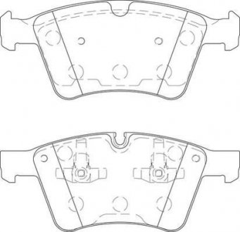 Гальмівні колодки передні Mercedes M-Class, GL, R-Class Jurid 573424J