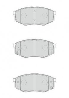 Гальмівні колодки передні Hyundai VI, Sonata IX20 Jurid 573454J