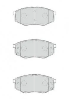 Гальмівні колодки передні Hyundai VI, Sonata IX20 Jurid 573454J