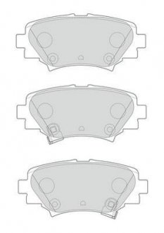 Гальмівні колодки задні Mazda 3 Jurid 573614J