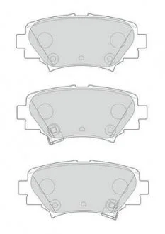 Гальмівні колодки задні Mazda 3 Jurid 573614J