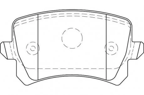 Гальмівні колодки задні Audi Q3 VW Passat /Tiguan Jurid 573667J
