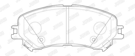 - Гальмівні колодки до дисків Jurid 573673J